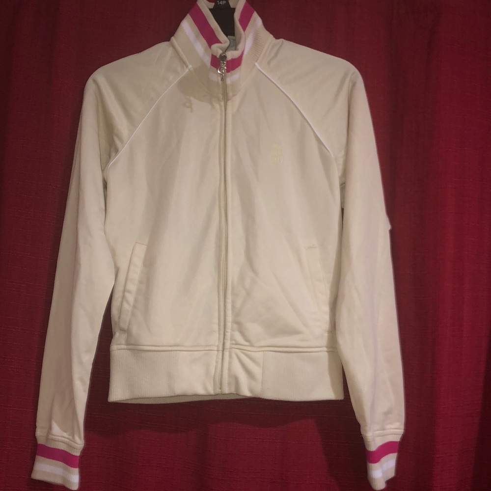 Beige and pink